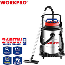 WORKPRO WP423008 Σκούπα Υγρών / Στερεών 2400W με Κάδο 60lt