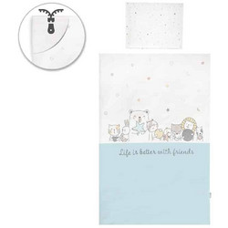 Lorelli Cosy Happy Friends Σετ Κούνιας White/Light Blue 5τμχ