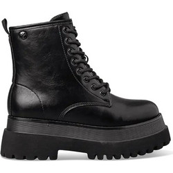 Envie Shoes Γυναικεία Αρβυλάκια Δερμάτινα Μαύρα με Χοντρό Χαμηλό Τακούνι E58-22479-34