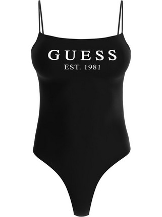 Guess Γυναικείο Κορμάκι Slip με Τιραντάκι Μαύρο O5RM11KBBU1-JBLK