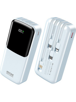 WK WP-66 Power Bank 20000mAh 22.5W με Θύρα USB-A & Θύρα USB-C Quick Charge 3.0 & Power Delivery Blue