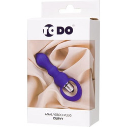 ToyFa ToDo Curvy Πρωκτική Σφήνα Ασύρματη με Δόνηση 14cm Μωβ