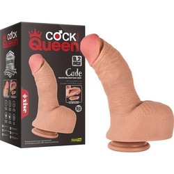 Xise Cock Queen Cade Ρεαλιστικό Dildo με Βεντούζα & Όρχεις 23.5cm Flesh