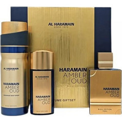 Al Haramain Amber Oud Bleu Edition Eau de Parfum 75ml + 30ml + Deodorant Spray 200ml