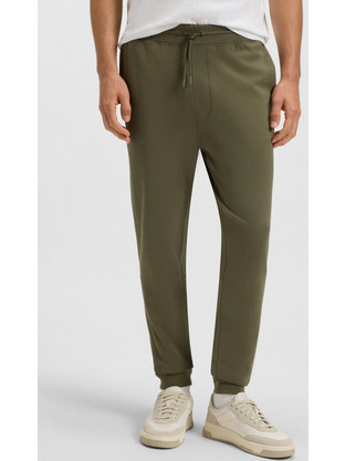 Hugo Boss Sestart Ανδρικό Παντελόνι Φόρμας με Λάστιχο Χακί 50509303-342
