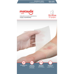 Matsuda Be Healthy Paraffin Αποστειρωμένες Γάζες 10x20cm 10τμχ