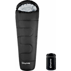 KingCamp Trek 300 Sleeping Bag Μονό 2 Εποχών Μαύρο 813100