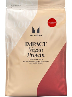 Myprotein Impact Vegan Strawberry Φυτική Πρωτεΐνη Χωρίς Λακτόζη 1kg