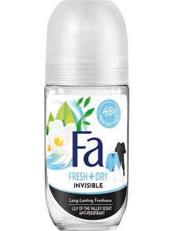 Fa Invisible Fresh & Dry Γυναικείο Αποσμητικό Roll On 48h 50ml