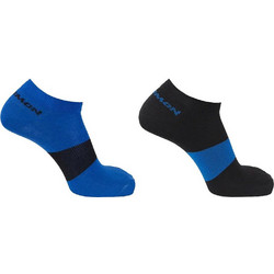 Salomon Hike Festival Ανδρικές Κάλτσες Κοντές με Σχέδια Royal Blue Μαύρες 2Pack LC16322