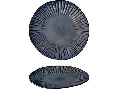 Q Authentic Reactive StoneBlue Πιάτα Ρηχά 28cm 6τμχ QU83334