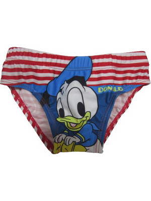 Disney Donald Duck Βρεφικό Μαγιό Σλιπ για Αγόρι Κόκκινο DUCK0599