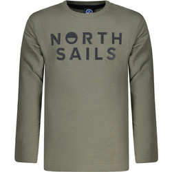North Sails Παιδικό T-Shirt Μακρυμάνικο Χακί 795232000-0921