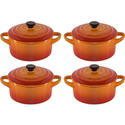 Le Creuset Set of petite Σετ Κατσαρόλες από Ανοξείδωτο Ατσάλι 4τμχ