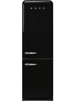 Smeg 50’s Style FAB32RBL6 Retro Ψυγειοκαταψύκτης 331lt Full No Frost Υ196.8xΠ60.1xΒ72.8cm Μαύρος