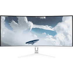 Arozzi NoVa Ultrawide VA HDR Curved Gaming Monitor 34" 3440x1440 QHD 165Hz 4ms White