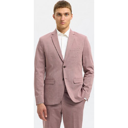 Selected Ανδρικό Blazer Υφασμάτινο με Στενή Εφαρμογή Ροζ 16097080