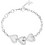Guess By Your Side Γυναικείο Βραχιόλι Αλυσίδα με Καρδιά από Ατσάλι Ασημί με Ζιργκόν UBB06079JWRH