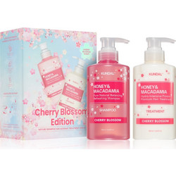 Kundal Honey & Macadamia Cherry Blossom Σετ Περιποίησης Μαλλιών Lotion 500ml + Σαμπουάν 500ml