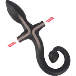 Kinksters Πρωκτική Σφήνα Tail Plug 8cm Μαύρη