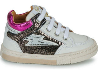 GBB Dallia Παιδικά Sneakers Μποτάκια Λευκά Φούξια AM617-14
