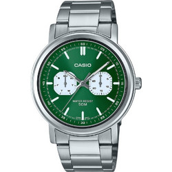 Casio Enticer Ανδρικό Ρολόι με Ασημί Μεταλλικό Μπρασελέ MTP-E335D-3E