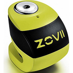 ZOVII ZS6 Κλειδαριά Δισκόφρενου Μηχανής 6mm με Συναγερμό Κίτρινη Μαύρη