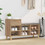 vidaXL Παπουτσοθήκη Σκαμπό Ξύλινη Sonoma M102xΠ36xΥ60cm 881034