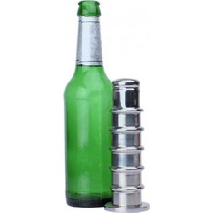 Kinksters Mecano Ripple Πρωκτική Σφήνα 14.6cm Ασημί