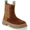 GBB Παιδικά Μποτάκια Καφέ Suede Chelsea με Φερμουάρ AK312-44