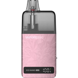 Vaporesso Eco Nano Plus Coral Pink Ηλεκτρονικό Τσιγάρο Pod Kit 10ml με Ενσωματωμένη Μπαταρία