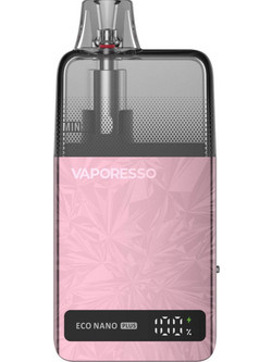 Vaporesso Eco Nano Plus Coral Pink Ηλεκτρονικό Τσιγάρο Pod Kit 10ml με Ενσωματωμένη Μπαταρία