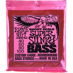 Ernie Ball 2854 Super Slinky Σετ 4 Χορδές Ηλεκτρικού Μπάσου Nickel Plated Steel 40-100" 3/4