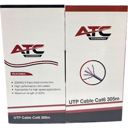 ATC U/UTP Cat.6 Καλώδιο Δικτύου Ethernet 305m Grey 06.006.0079