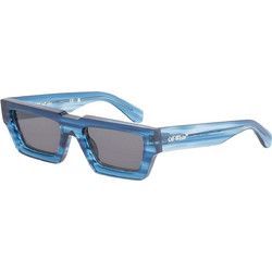 Off White OERI129C 4407 Γυναικεία Γυαλιά Ηλίου Τετράγωνα Κοκάλινα Μπλε με Μαύρο Φακό