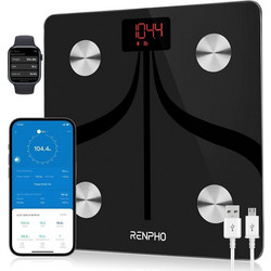 Renpho Smart Ζυγαριά με Λιπομέτρηση WiFi & Bluetooth ES-CS20M-BK