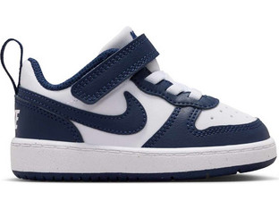 Nike Court Borough Παιδικά Sneakers Navy Μπλε Λευκά IQ2723-100