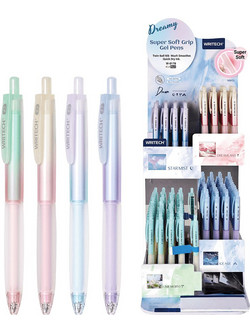 Writech Dreamy Super Soft Grip Στυλό Gel 0.7mm Μπλε 96τμχ