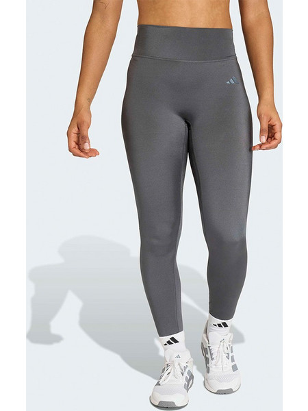 Adidas Optime Γυναικείο Κολάν 7/8 Ψηλόμεσο Ανθρακί KQ8206