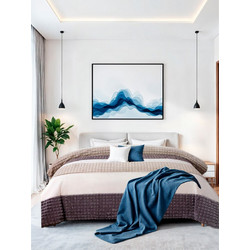 Γαρύφαλλο Κουβερτοπάπλωμα King Size 240x260 Patchwork Μόκα Μπεζ
