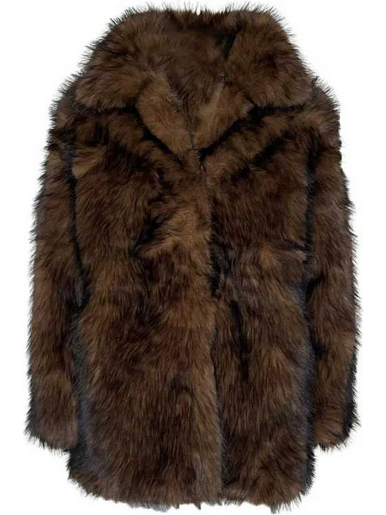 Tavus Cappotto Γυναικεία Γούνα Καφέ F25297