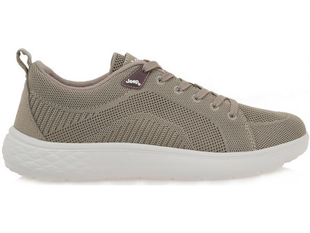 Jeep Ανδρικά Sneakers Μποτάκια με Κάλτσα Μπεζ JM61100A025