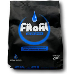 Farma-Chem SA Fitofil Κρυσταλλικό Υδατοδιαλυτό Λίπασμα 20-20-20 1kg