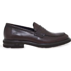 Fluchos Ανδρικά Μοκασίνια Loafers Δερμάτινα Καφέ F0633