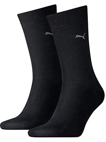Puma Ανδρικές Κάλτσες Ψηλές Μαύρες 2Pack 938624-03