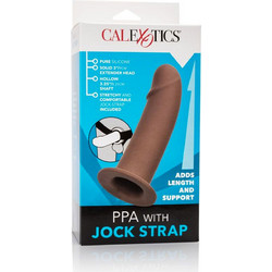 CalExotics PPA with Jock Harness Strap On με Dildo Καφέ