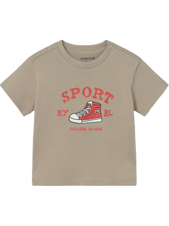 Mayoral Παιδικό T-Shirt Κοντομάνικο Εκρού 26-01007-077