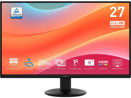 MSI Pro MP272L IPS HDR Monitor 27" 1920x1080 FHD 100Hz 4ms