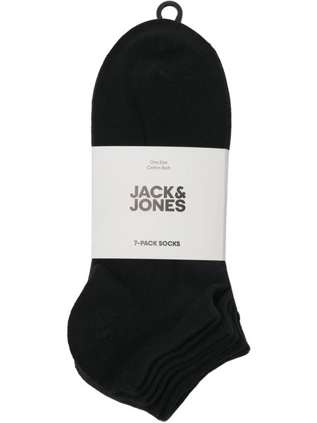 Jack & Jones Ανδρικές Κάλτσες Κοντές Μαύρες 7Pack 12292954