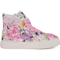 Lelli Kelly Fantasia Παιδικά Sneakers Μποτάκια Ροζ Μπεζ LKED5416-BI02
